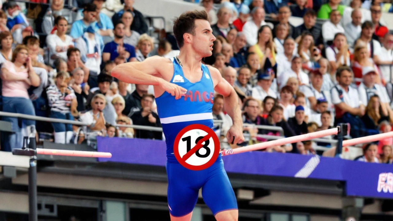 O Tropeço Inusitado de um Atleta Francês Durante um Salto com Vara