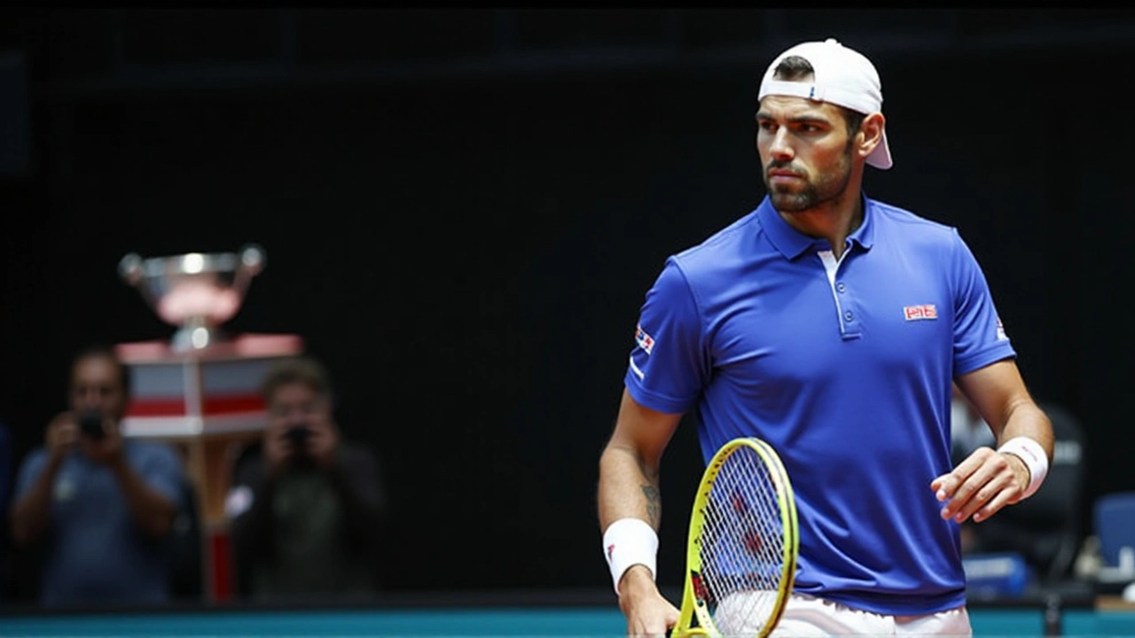 Matteo Berrettini brilha em vitória sobre João Fonseca na Copa Davis em Bolonha